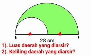 Cara Mencari Keliling Lingkaran Yang Diarsir